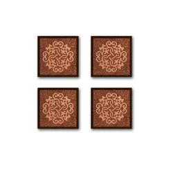 Cerf Dellier Moule carrés chocolat décor arabesques