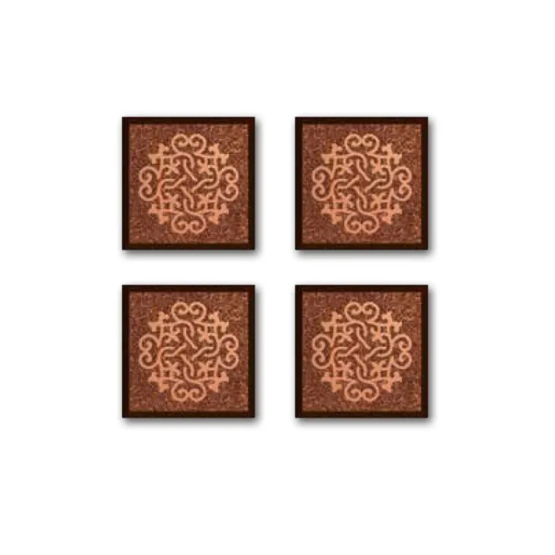 Cerf Dellier Moule carrés chocolat décor arabesques