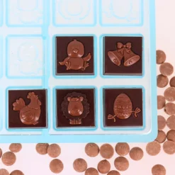 Cerf Dellier Moule carrés chocolat napolitains Pâques