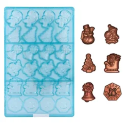 Cerf Dellier Moule chocolat 24 fritures de Noël