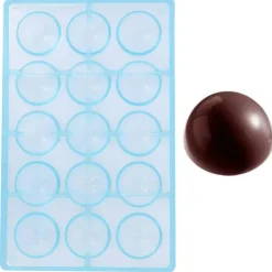 Cerf Dellier Moule chocolat demi-sphères 41 mm