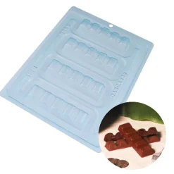Cerf Dellier Moule chocolat en 3 parties petites barres
