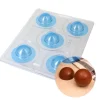 Cerf Dellier Moule chocolat en 3 parties 5 demi sphères