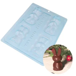 Cerf Dellier Moule chocolat en 3 parties Petits lapins