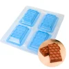 Cerf Dellier Moule chocolat en 3 parties 4 mini tablettes 3D