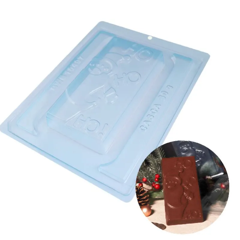 Cerf Dellier Moule chocolat en 3 parties Tablette père Noël Patisdécor