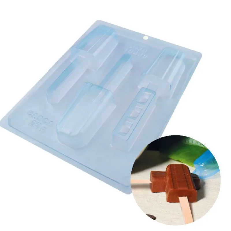 Cerf Dellier Moule chocolat en 3 parties glaces esquimaux