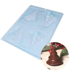 Cerf Dellier Moule chocolat en 3 parties Sapin de Noël Patisdécor
