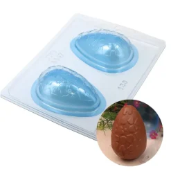 Cerf Dellier Moule chocolat en 3 parties œuf 3D motif cœur