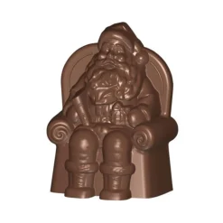 Cerf Dellier Moule chocolat Père Noël assis