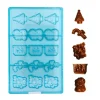Cerf Dellier Moule chocolat Sujets de Noel assortis