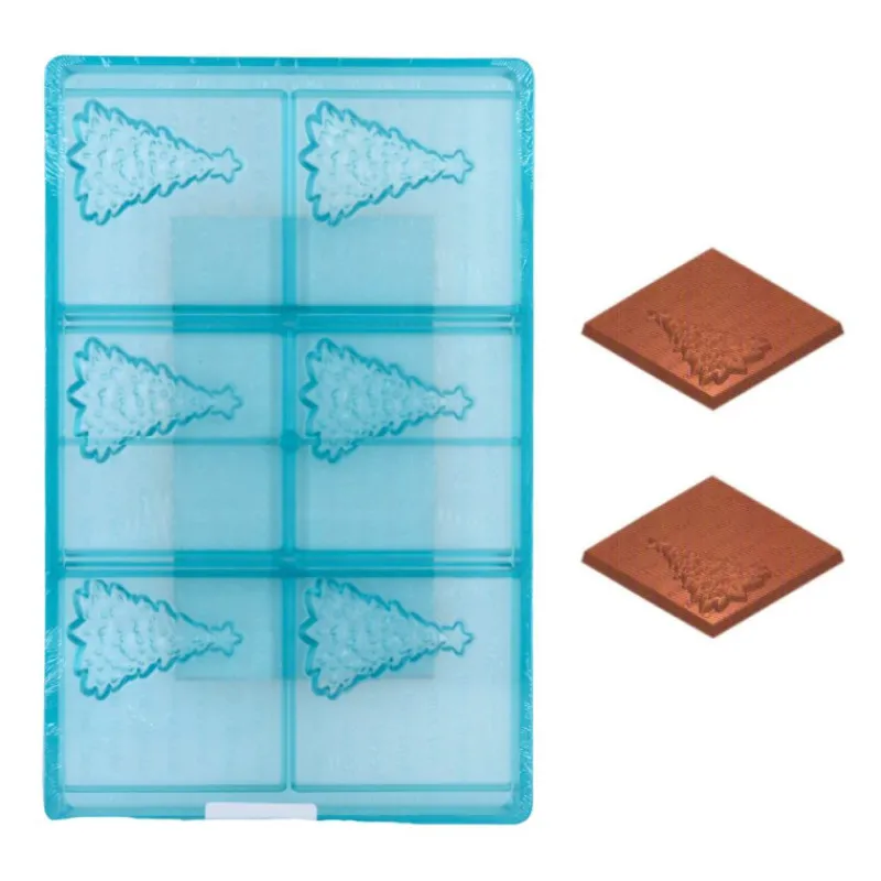 Cerf Dellier Moule chocolat tablettes Sapin
