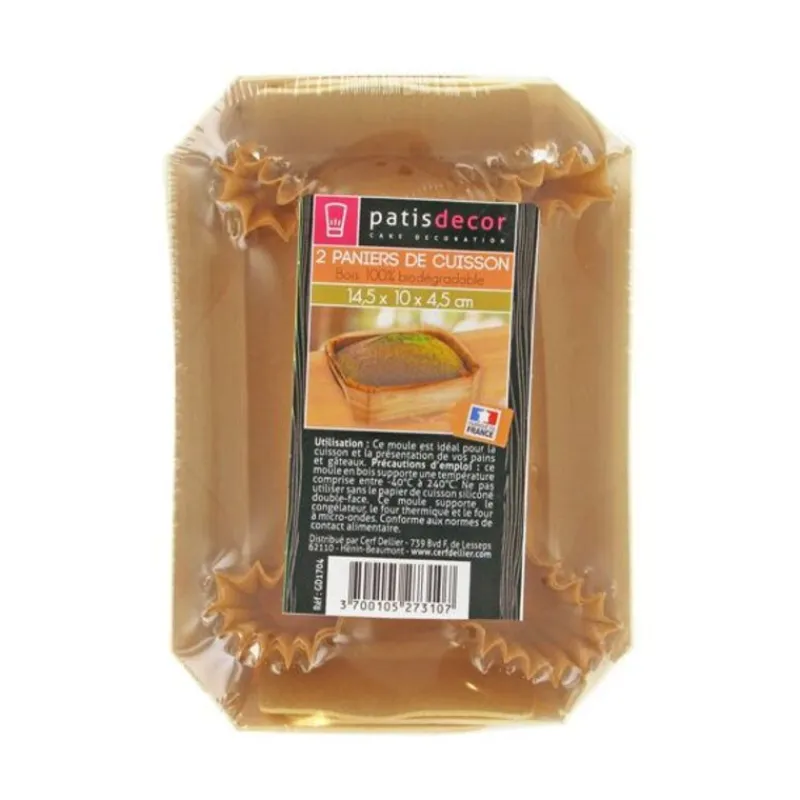 Cerf Dellier Moule de cuisson bois 14,5 cm (x2)