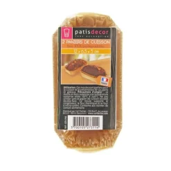 Cerf Dellier Moule de cuisson bois 12 x 6,5 x 5 cm (x2)