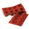 Cerf Dellier Moule silicone 8 babas 5,5 cm