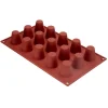 Cerf Dellier Moule silicone 15 babas 3,5 cm