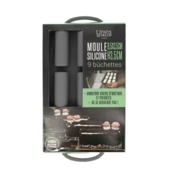 Cerf Dellier Moule silicone 9 bûchettes