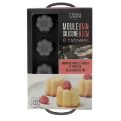 Cerf Dellier Moule Silicone 8 cannelés 5 cm