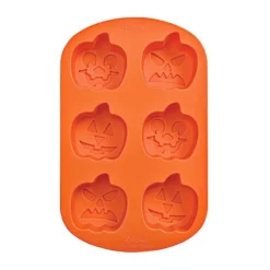 Cerf Dellier Moule silicone 6 citrouilles Halloween Wilton