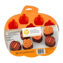 Cerf Dellier Moule silicone 12 citrouilles Halloween Wilton