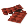 Cerf Dellier Moule silicone 8 coeurs profonds