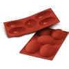 Cerf Dellier Moule silicone 5 demi oeufs 10 cm