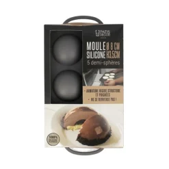 Cerf Dellier Moule silicone 5 demi-sphères Ø 8 cm