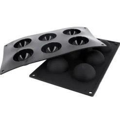 Cerf Dellier Moule silicone 6 demi-sphères Ø 6 cm