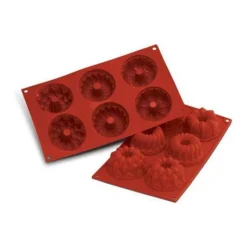 Cerf Dellier Moule silicone 6 empreintes fantaisie