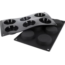 Cerf Dellier Moule silicone 6 flans 7 cm