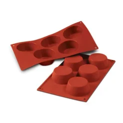 Cerf Dellier Moule silicone 5 grands muffins Ø81 mm