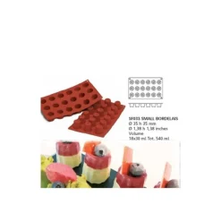 Cerf Dellier Moule silicone 18 mini cannelés bordelais