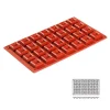 Cerf Dellier Moule silicone 28 mini savarins carrés