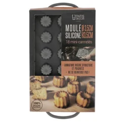 Cerf Dellier Moule Silicone 18 mini-cannelés 3,5 cm
