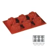 Cerf Dellier Moule silicone 6 roses