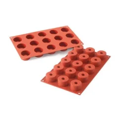 Cerf Dellier Moule silicone 15 rouleaux 4 cm