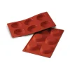 Cerf Dellier Moule silicone 6 tartelettes 7 cm