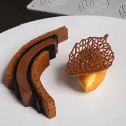 Cerf Dellier Moule silicone Feuilles Pavoni