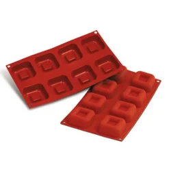 Cerf Dellier Moule silicone grands savarins carrés