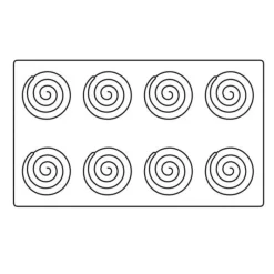 Cerf Dellier Moule silicone Ipnosi petit Pavoni