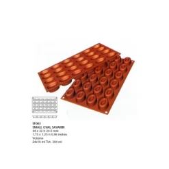 Cerf Dellier Moule silicone mini savarins ovales