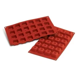 Cerf Dellier Moule silicone mini savarins carrés