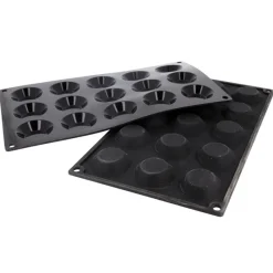 Cerf Dellier Moule silicone mini-tartelettes 15 x Ø 4,5 cm