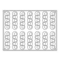 Cerf Dellier Moule silicone Pelota Pavoni