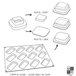 Cerf Dellier Moule silicone Rectangular Pavoni