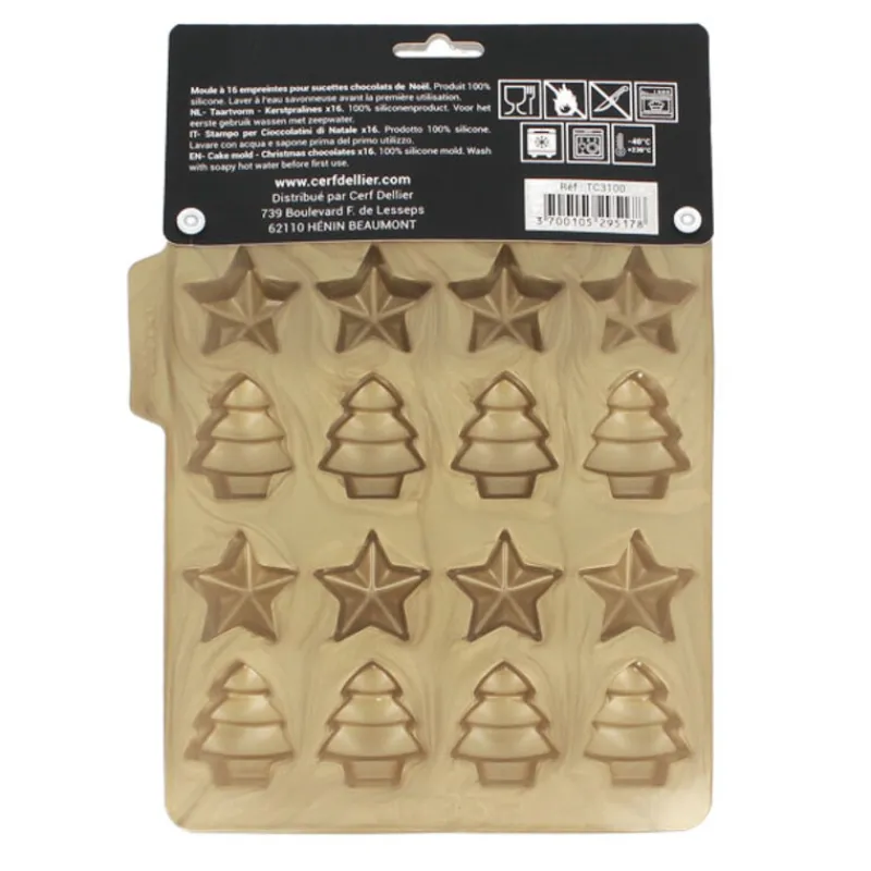 Cerf Dellier Moule sucette chocolat de Noël