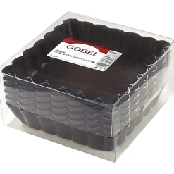 Cerf Dellier Moules à tartelettes carrés antiadhésifs (x6)