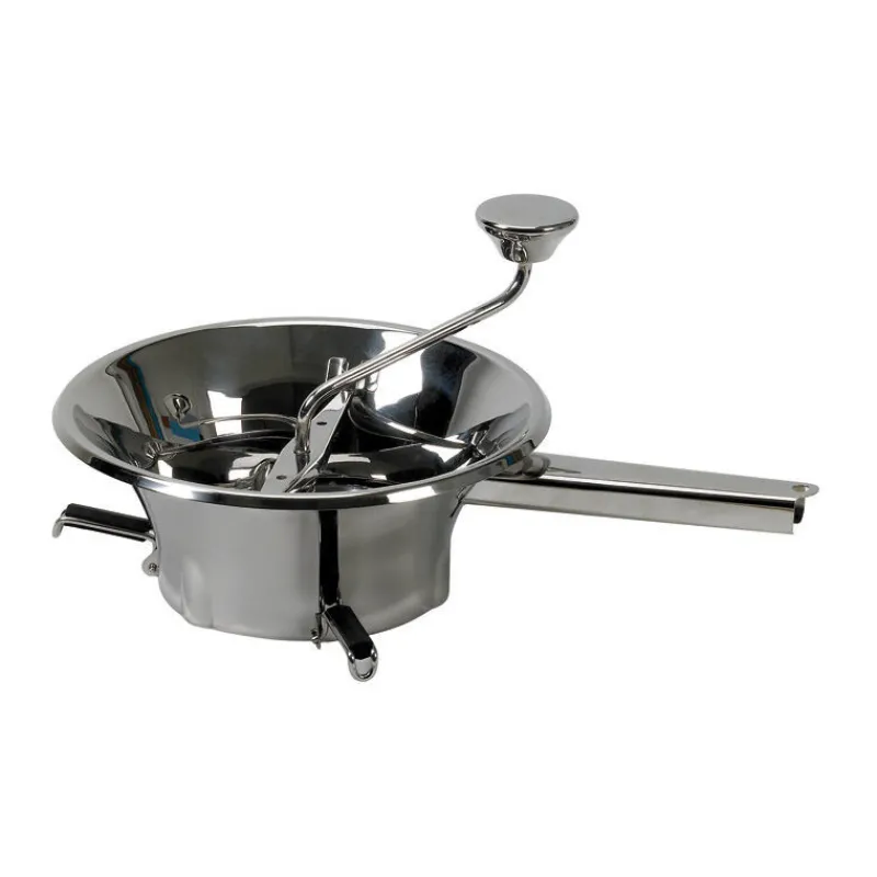 Cerf Dellier Moulins à légumes n°2 inox avec 3 grilles 1,5, 2,5 et 4 mm