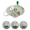 Cerf Dellier Moulins à légumes n°3 étamé avec 3 grilles 1,5, 2,5 et 4 mm