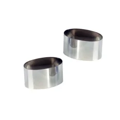 Cerf Dellier Nonnette ovale inox 7,5 x 3 cm